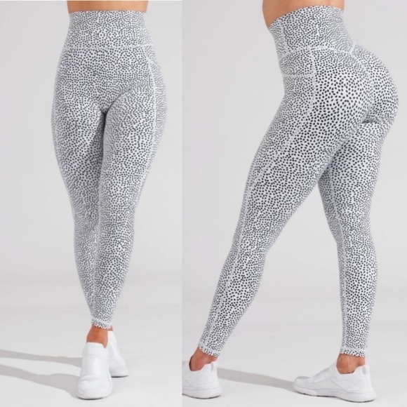 Buffbunny Collection Pants - BUFFBUNNY Limitless Bossy Print Polka Dot Atheleisure Leggings